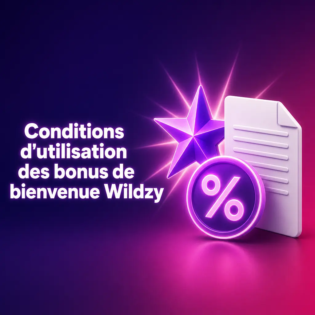 Conditions d'utilisation des bonus de bienvenue Wildzy : règles de mise, éligibilité et délais pour nouveaux joueurs