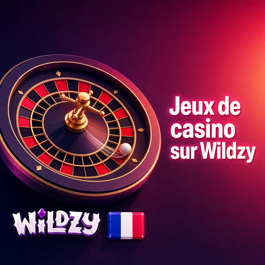 Catalogue de jeux de casino Wildzy : machines à sous, roulette, blackjack et casino en direct pour joueurs français