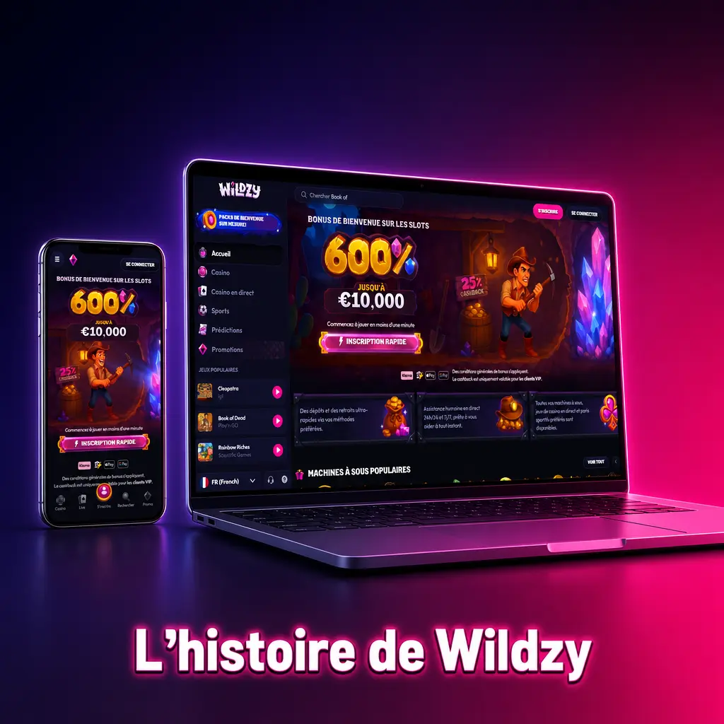 Histoire et fondation du casino en ligne Wildzy, lancé en 2023 sous licence Curaçao par Hollycorn N.V.
