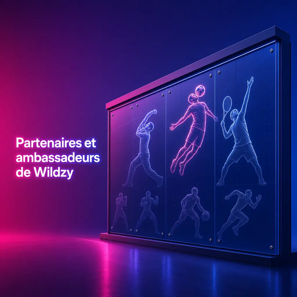 Logo Wildzy avec mentions partenaires et ambassadeurs de marque pour le marché français
